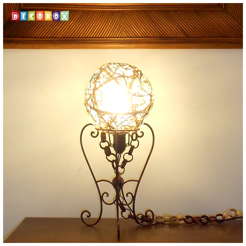 DecoBox峇里島三色藤球型吊燈(16公分-2個)-不含燈泡線材,不含拍攝用的裝飾品(球燈,宴王)